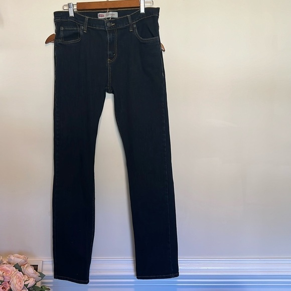 Levi’s 510 Skinny Jeans Dark Blue Wash Boy’s Size 20 REG 30 X 30 EUC - Picture 1 of 9